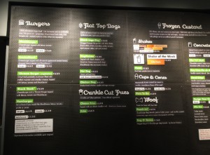 Shake Shack menu board