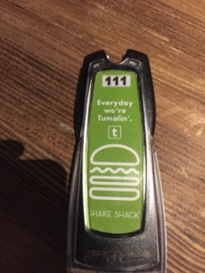 Shake Shack beeper off