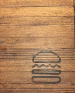 Shake Shack logo on table