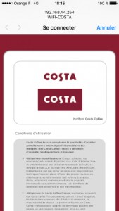 WiFi Costa Coffee