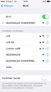 WiFi McDonalds